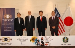 左より、JIMCA村上、米国大使館グリーン、WIPO澤井、ディズニー目黒の各氏