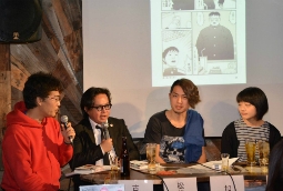 左より原作者の古泉氏、松﨑氏、加納監督、紗都希